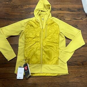 SALOMON Mens Size L Elixir Hybrid HD Insulated Cress Green Slim Fit PrimaLoft